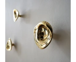 Hein Studio Ripple no. 01 Väggkrok Brass Small