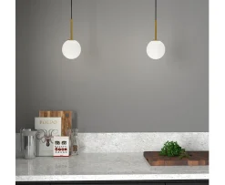 Herstal Ballon Taklampa Satin Brass