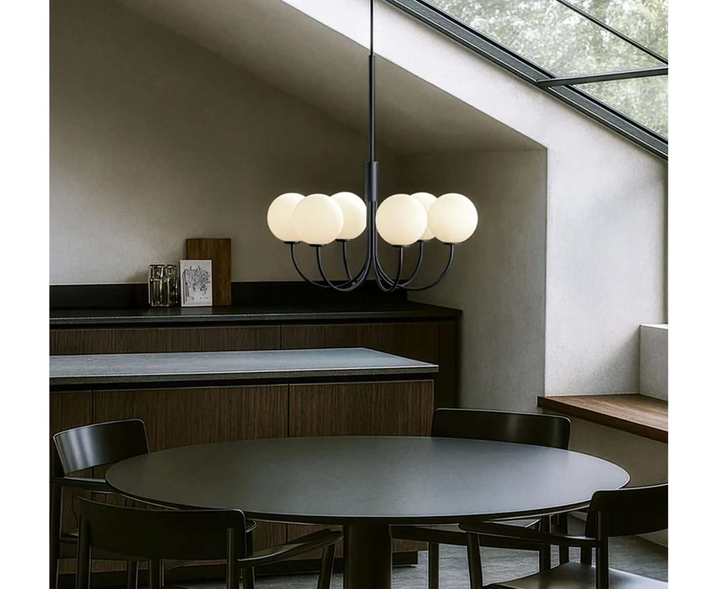Herstal Ballon 6 Taklampa Svart