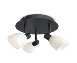 Herstal Cut Spotlight 3 lampor Svart