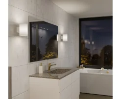Herstal Evoke Vägglampa Vit/Opal glas Large