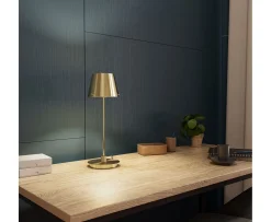 Herstal Gil il Grande Bordslampa Satin brass