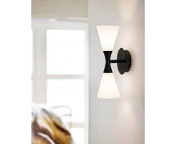Herstal Harlekin Duo Vägglampa Svart