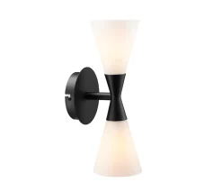 Herstal Harlekin Duo Vägglampa Svart