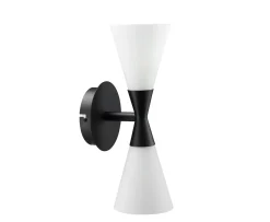Herstal Harlekin Duo Vägglampa Svart