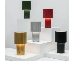 Herstal Iluma Portabel Bordslampa Röd 22cm