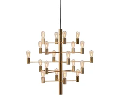 Herstal Manola 20 LED Taklampa Mässing Satin Brass
