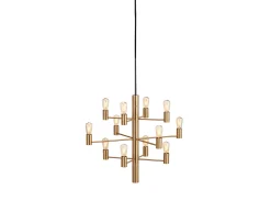 Herstal Manola 12 LED Taklampa Mässing Satin Brass