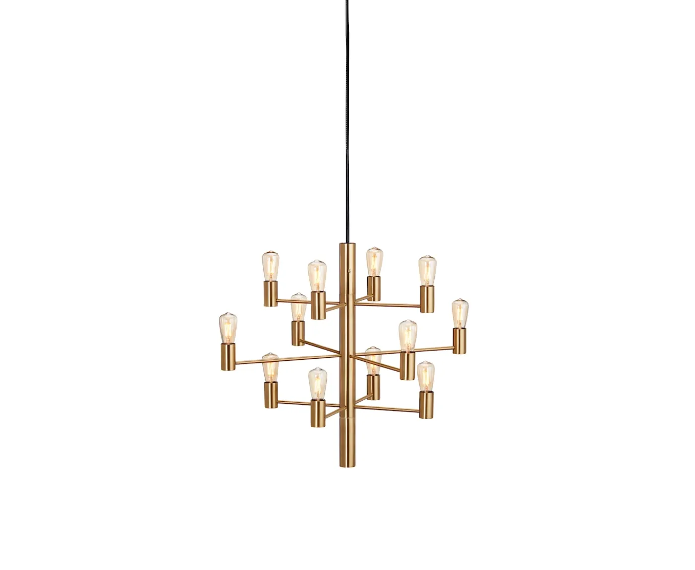 Herstal Manola 12 LED Taklampa Mässing Satin Brass