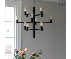 Herstal Manola 12 LED Taklampa Svart