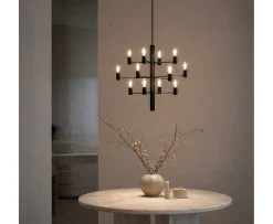 Herstal Manola 12 LED Taklampa Svart