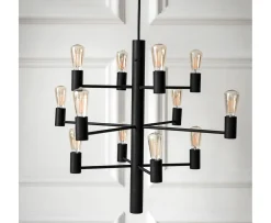Herstal Manola 12 LED Taklampa Svart