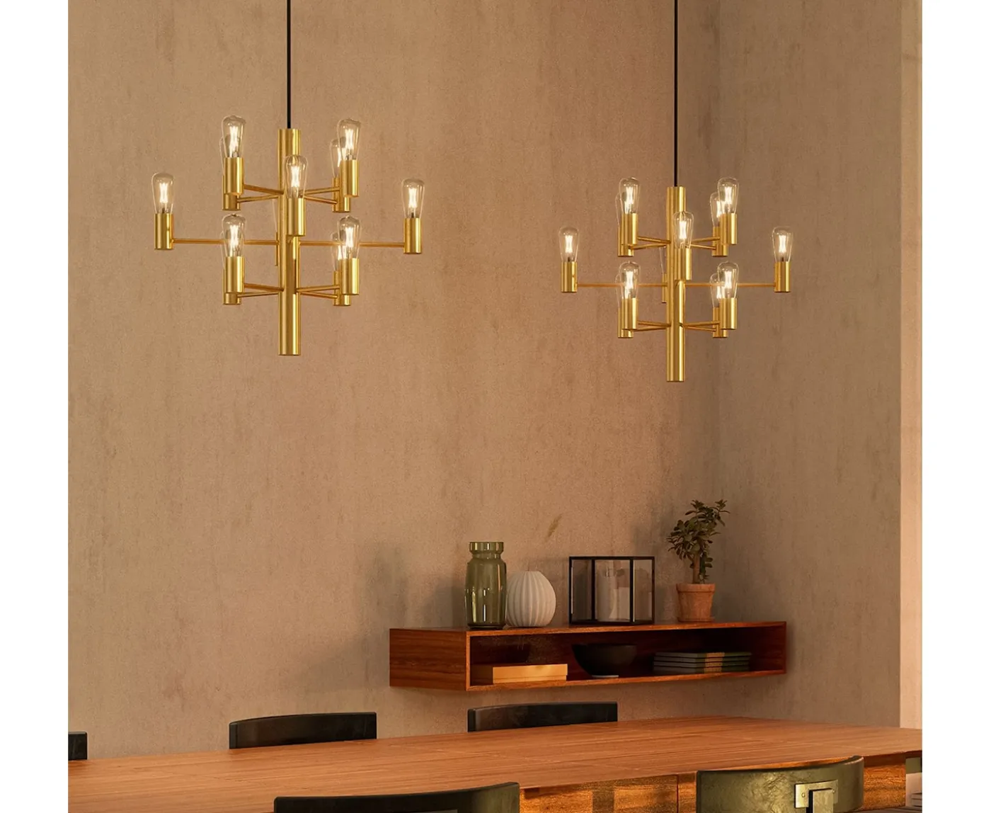 Herstal Manola Mini 12 Taklampa Satin Mässing