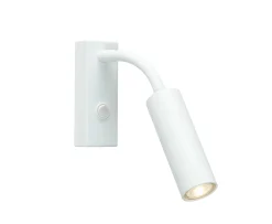 Herstal Pipeline Flex Vägglampa Mattvit
