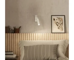 Herstal Pipeline Flex Vägglampa Mattvit