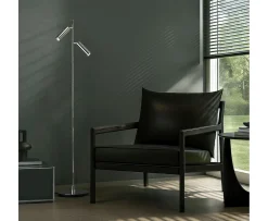 Herstal Pipeline Golvlampa Krom