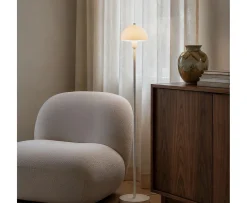 Herstal Vienda Golvlampa Vit/Glas