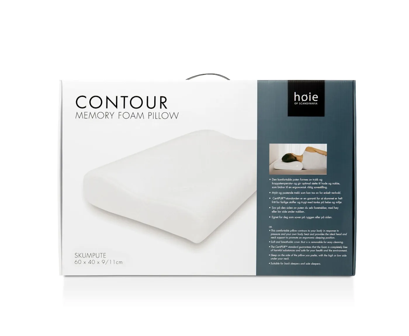 Høie Contour Memory Foam Sovkudde 40x60