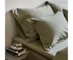 Høie Elegance Örngott Satin Dämpad Grön 70x100
