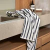Høie Everyday Stripe Handduk Blå 50x90