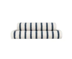 Høie Everyday Stripe Handduk Blå 70x140