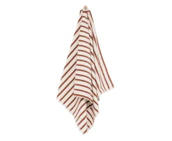 Høie Everyday Stripe Handduk Terrakotta 50x90