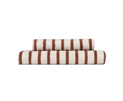 Høie Everyday Stripe Handduk Terrakotta 50x90