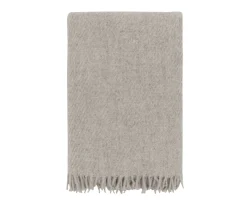 Høie Falketind Pläd Natur Beige 100x130