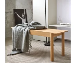 Høie Falketind Pläd Naturlig Grå 120x180