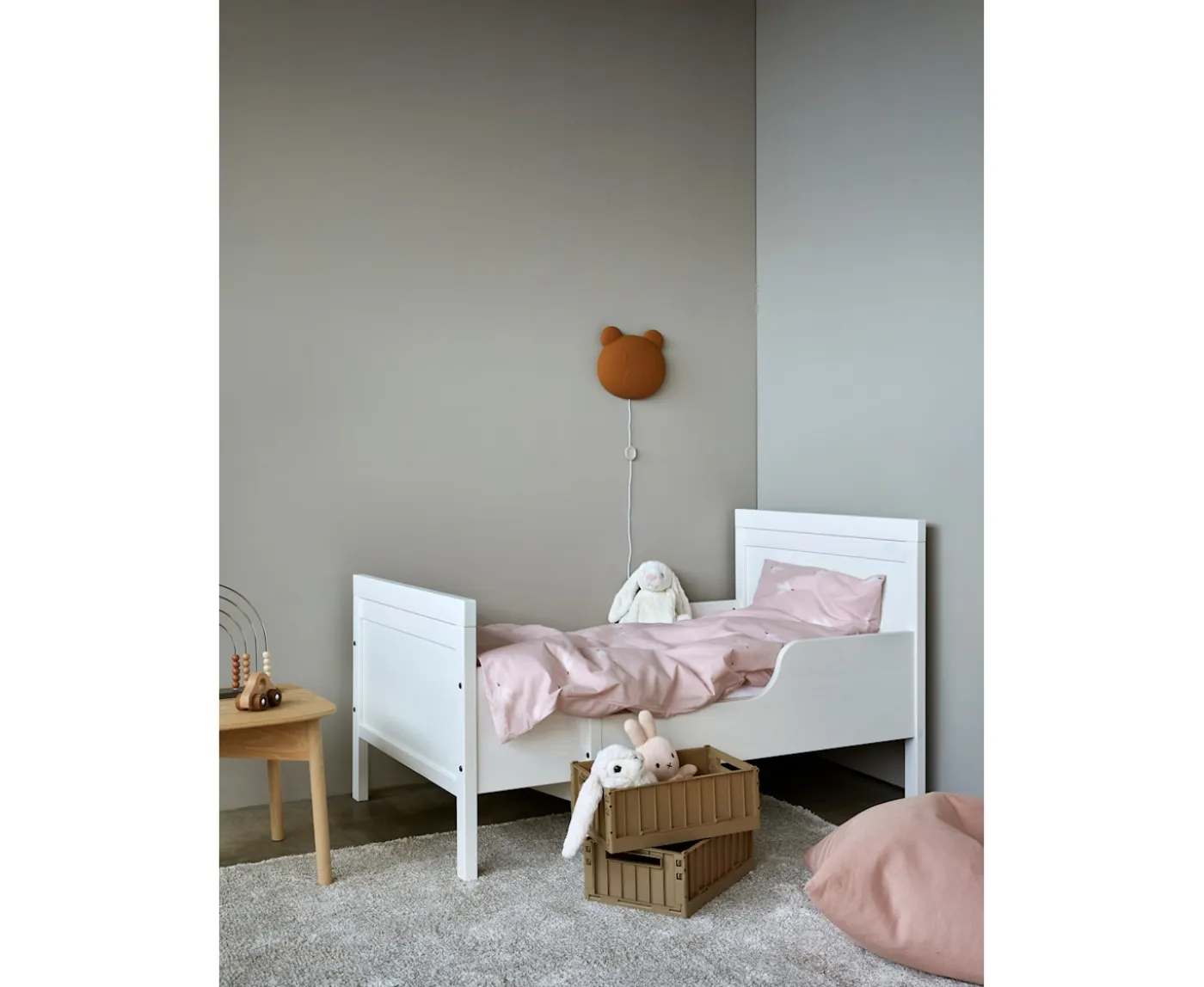 Høie Fina baby Påslakanset Spjälsäng Rosa