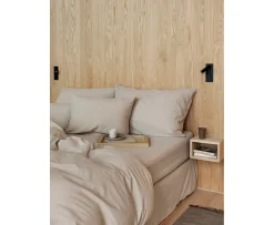 Høie Frøya Formsytt Lakan Beige 90x200