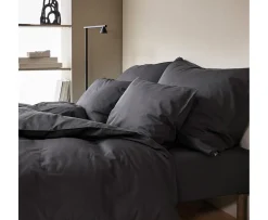 Høie Harmoni Formsytt Lakan Dämpad Svart 180x200