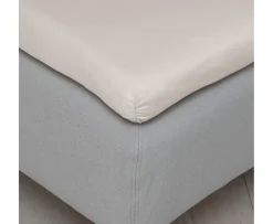 Høie Kuvertsytt Lakan Satin Beige 90x200