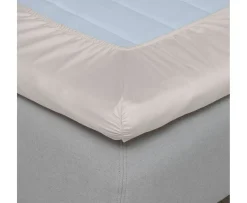 Høie Kuvertsytt Lakan Satin Beige 160x200