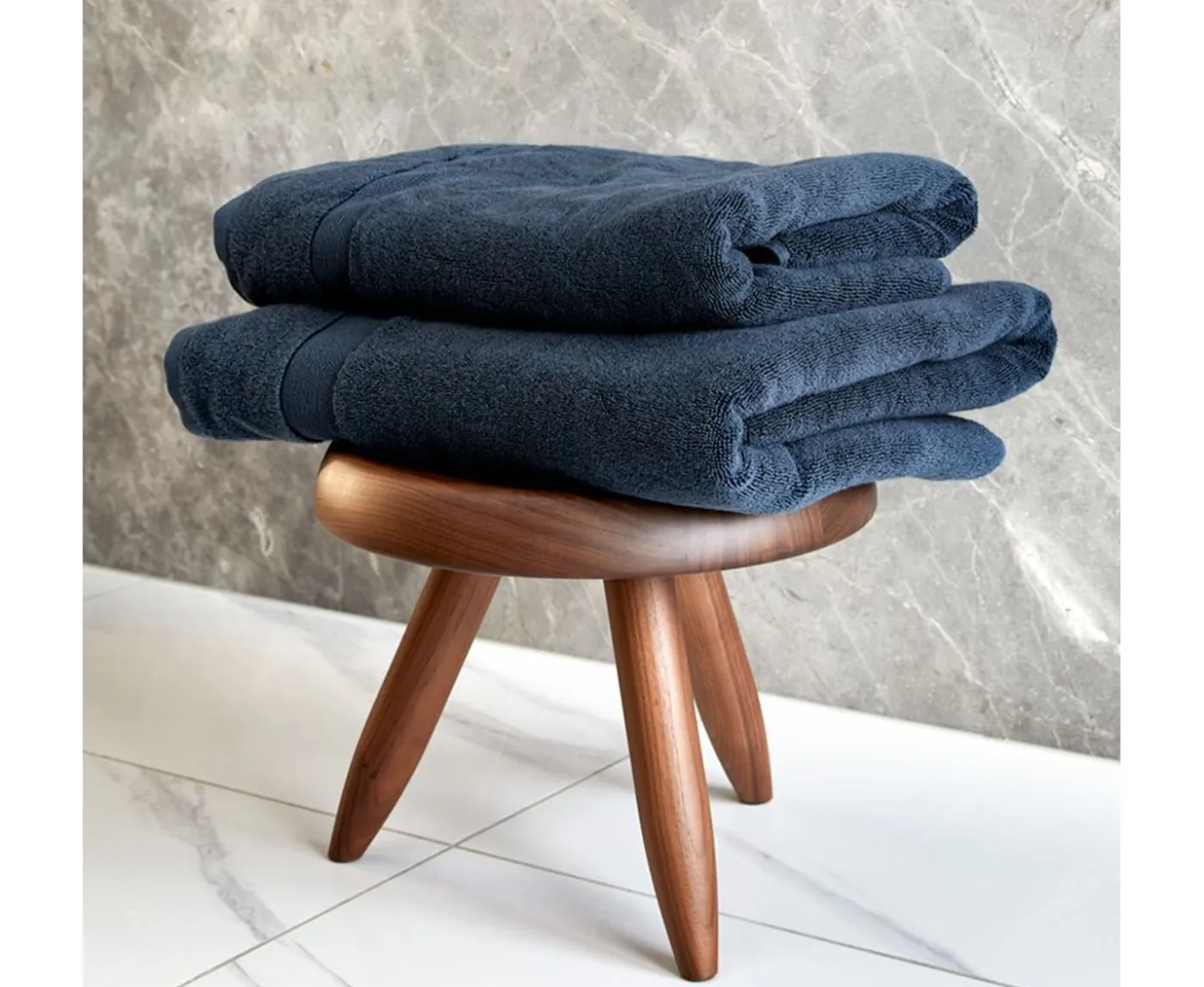 Høie Spa Handduk Mörkblå 100x150