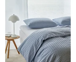 Høie Luna 2-del Påslakanset Krepp Zenblå