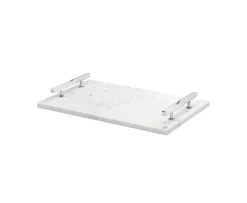 Hilke Collection Marmorbricka Vit/Silver