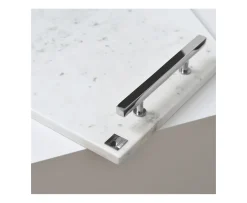 Hilke Collection Marmorbricka Vit/Silver