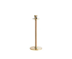 Hilke Collection Alto Basso Ljusstake Gold/ White pigmented 35cm