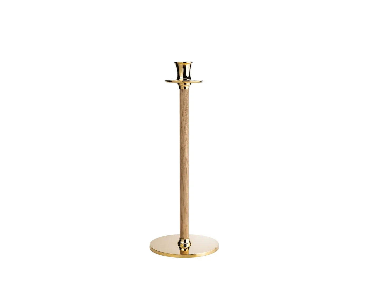 Hilke Collection Alto Basso Ljusstake Gold/White pigmented 40cm