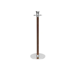 Hilke Collection Alto Basso Ljusstake Silver/Oak 35cm