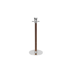 Hilke Collection Alto Basso Ljusstake Silver/Oak 30cm