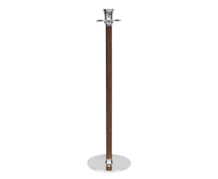 Hilke Collection Alto Basso Ljusstake Silver/Oak 39cm