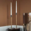Hilke Collection Alto Basso Ljusstake Silver/White pigmented 40cm