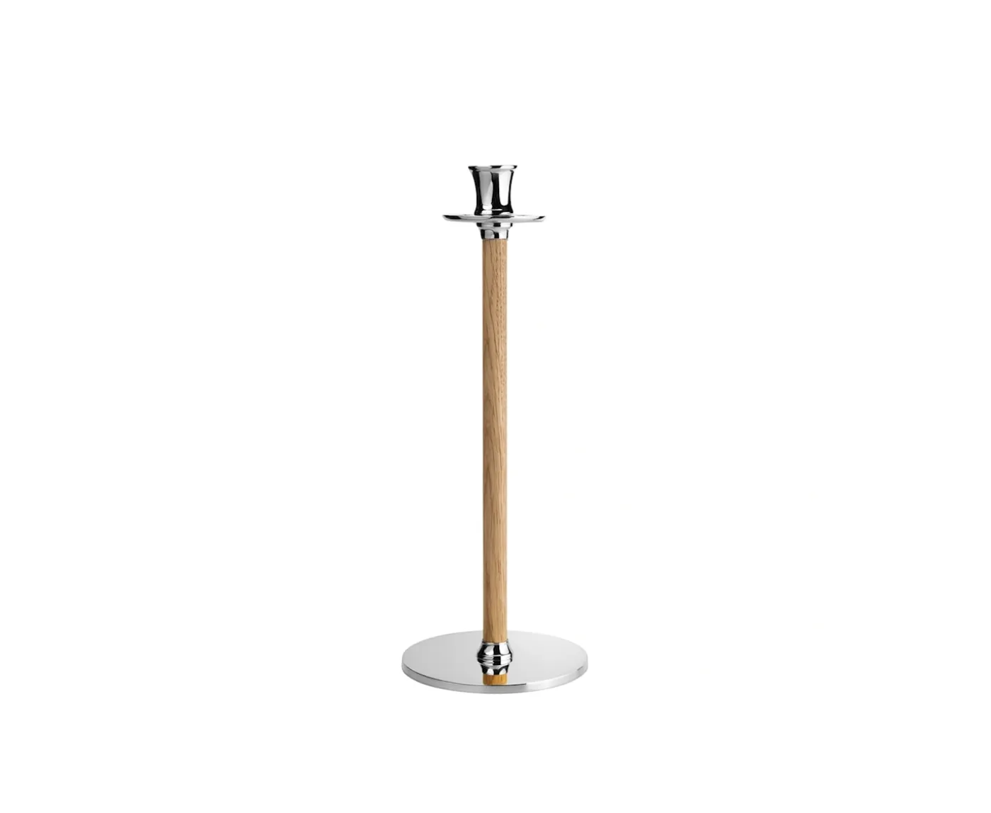 Hilke Collection Alto Basso Ljusstake Silver/White pigmented 40cm