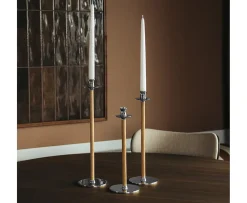 Hilke Collection Alto Basso Ljusstake Silver/White pigmented 35cm