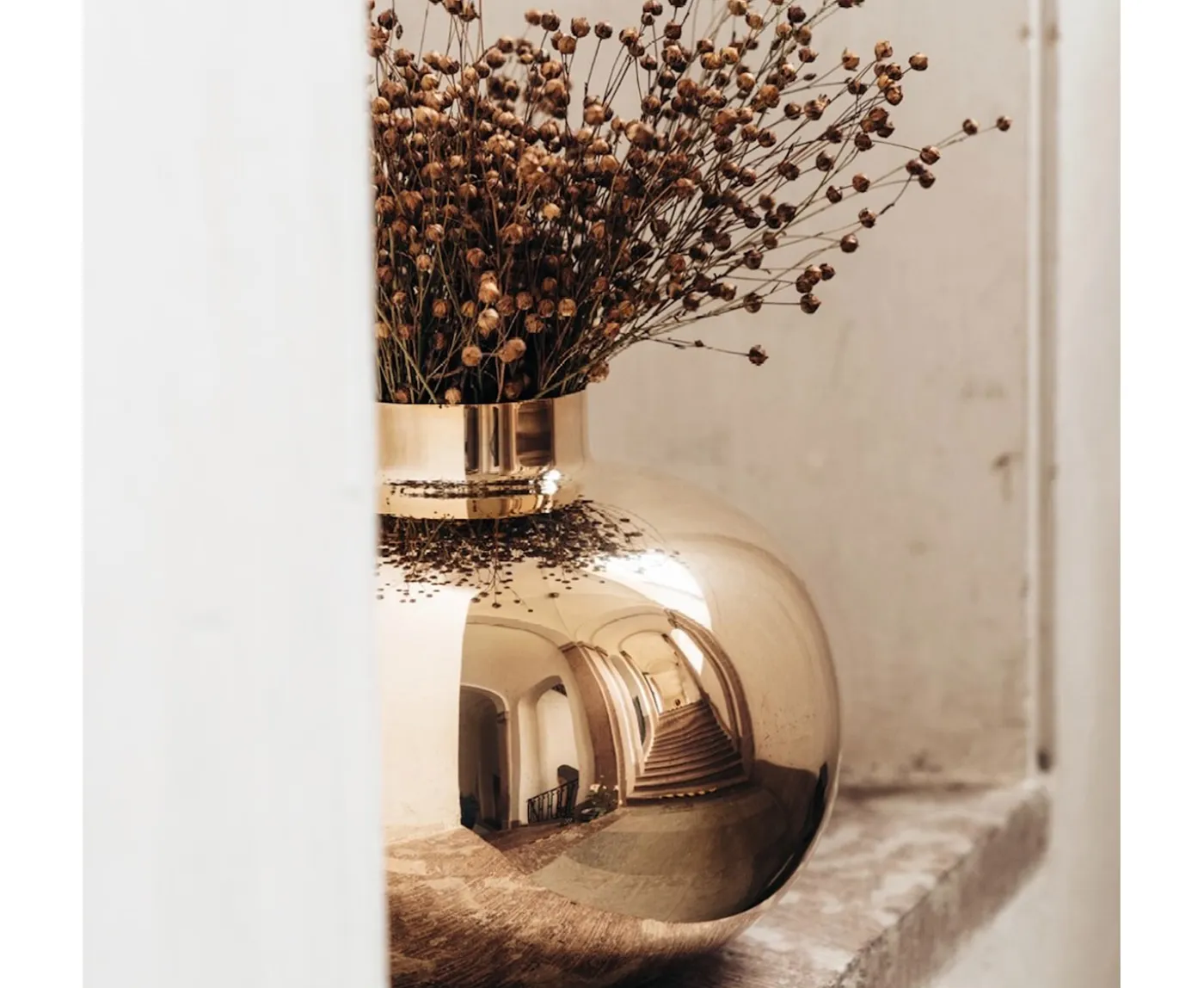 Hilke Collection Amico Vas Guld 29 cm