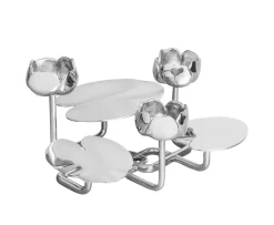 Hilke Collection Ninfea Ljusstake Silver Grande