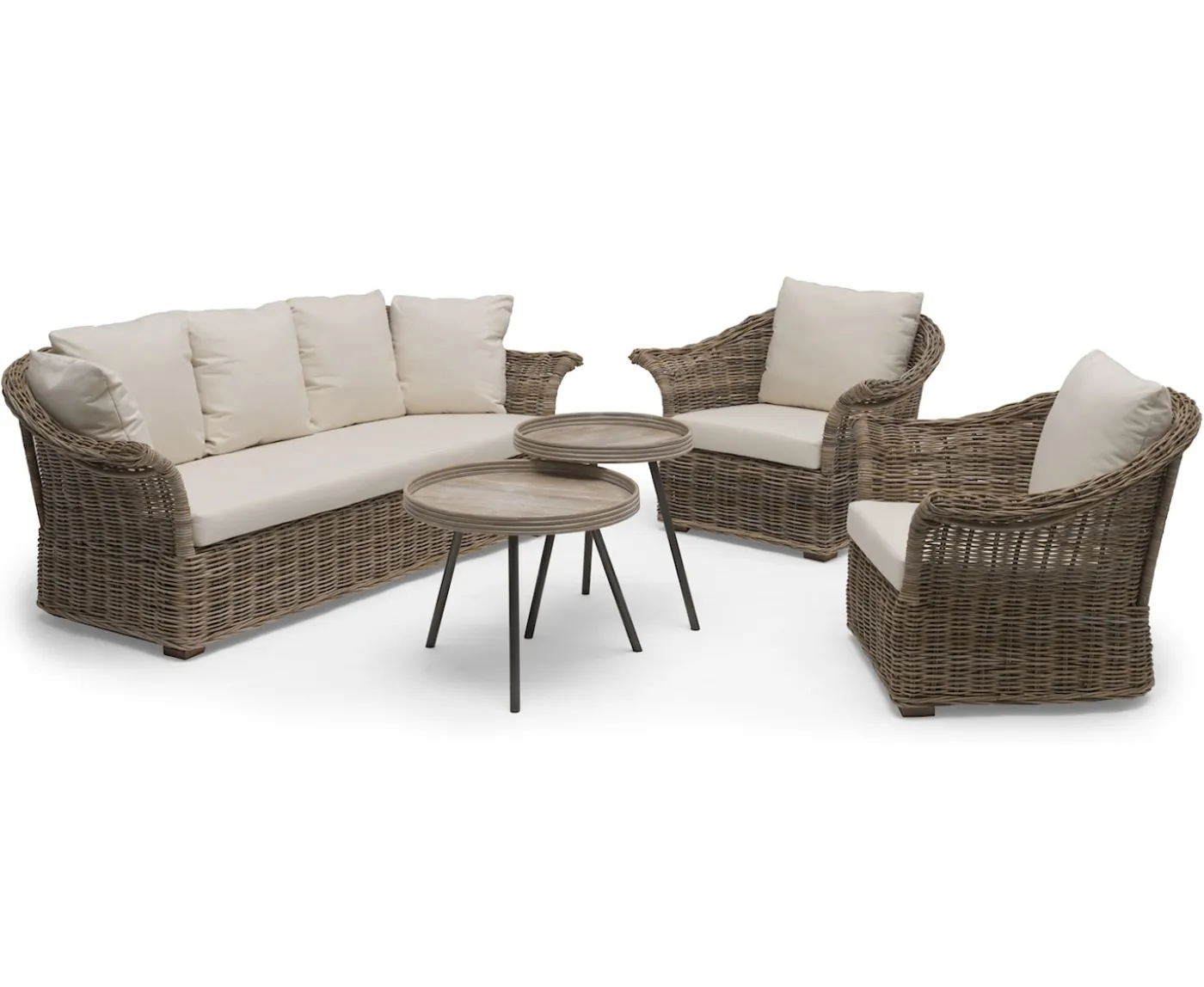 Hillerstorp Edsklinta 2.5-sits Soffa Natur/Vit