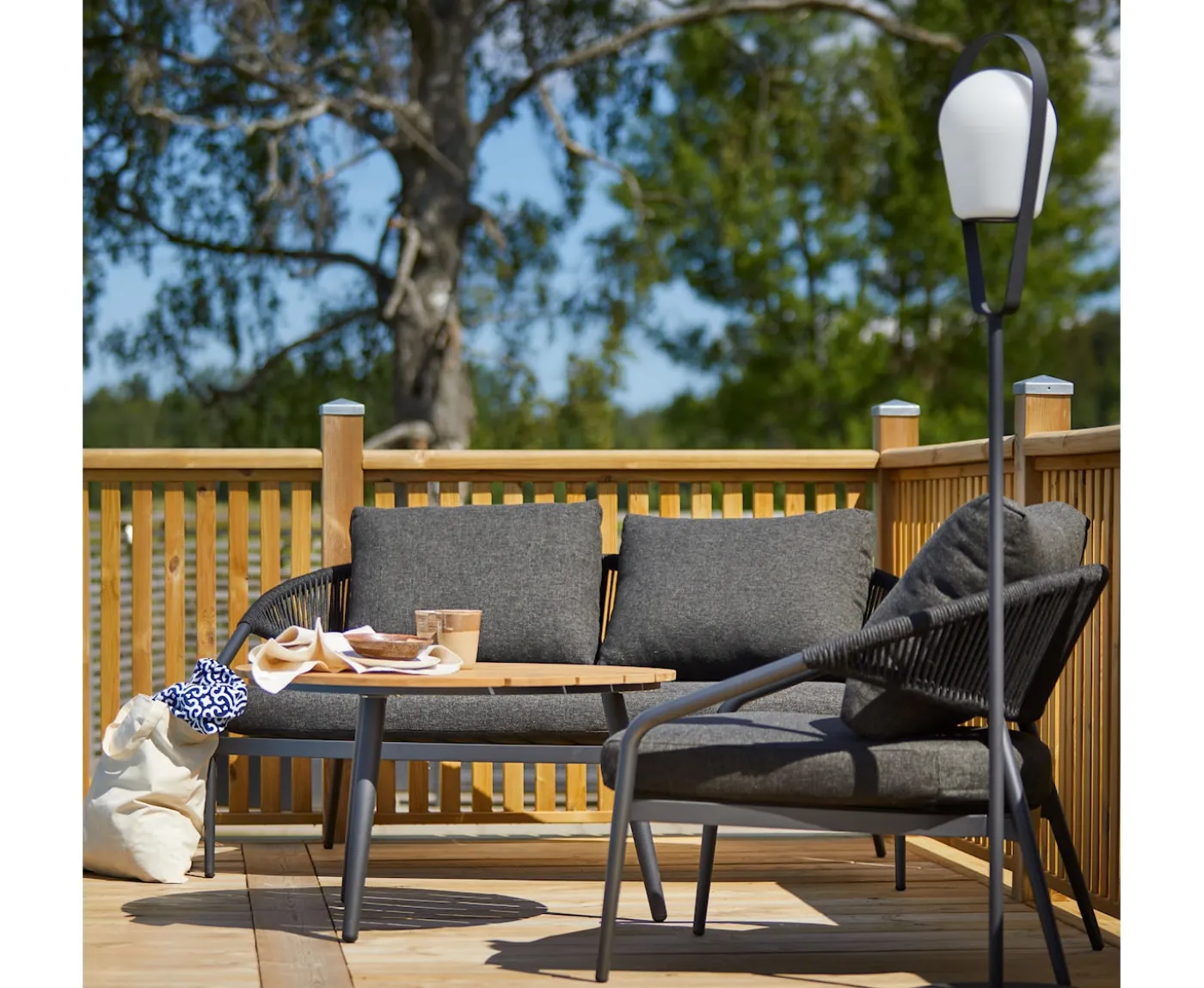 Hillerstorp Ekeryd 2-sits Soffa Antracitgrå